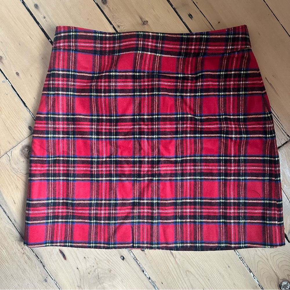 ✨NWT✨JCrew Flannel Plaid Mini Skirt